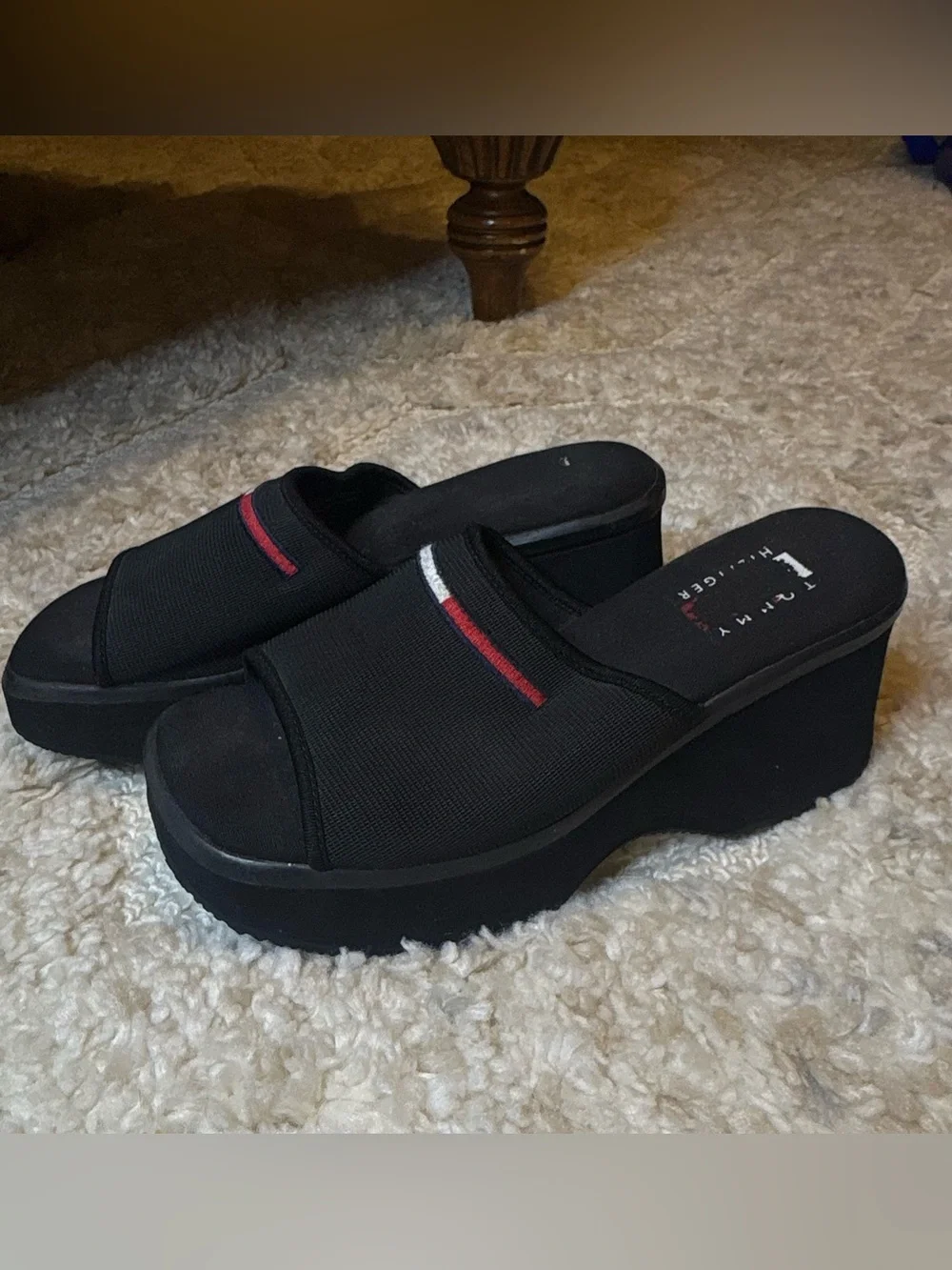 Vintage 90s Tommy Hilfiger chunky sandals women’s size 7